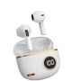 White Gold Border Wireless Bluetooth Earphones