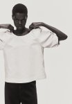 Puff-sleeved Blouse - Light Beige