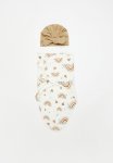 PoP Candy Headwrap & Swaddle Set - Brown & White