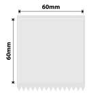 NB545 - - K2 K3 - 60X60MM - 470 Transparent Labels