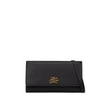 K autograph Crossbody Wallet -black gold