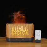 Portable 200ML 3D Warm LED Flame Humidifier Diffuser