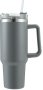 Double Wall Travel Mug Stainless Steel Vacuum Flask Tumbler With Handle Straw Lid Stainless Steel Water Bottle Tumbler 1200 Ml 1200 Ml Flask