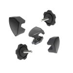 Football Visor Clips Football Visor Helmet Clips - Universal Fit 1 Pair BLACK01
