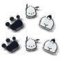6 Pcs Cartoon Binders Clips Multifunction Document Book Paper Clips