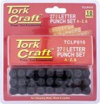 Craft Letter Punch Set 10MM A-z Black Finish