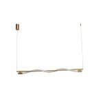 Pulse LED Metal And Rope Pendant Light Gold Medium Large - Large