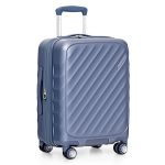 Traveler's Choice Elm 21" Carry-on Expandable Spinner Luggage Set - Matte Navy