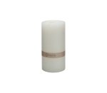 Plain Pillar Candle Off - White 7X14CM