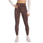 Adidas Optim Leopard 7 8 Leggings - Black