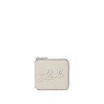 K skuare Grainy Zip Wallet -cement
