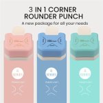 Corner Rounder Punches 3 In 1 Corner Cutter Corner Punches For Paper Crafts Diy Projects Scrapbooking Photocards Business Card M