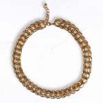 Interlocked Stainless Steel Choker - Gold Free
