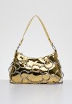 Bridge Metallic Shoulder Bag - Gold