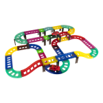 Edu-matic Mini-mag Magnetic Tile Tracks With 2 Cars And 93 Pieces