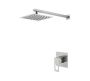 Square Shower Head Arm & Mixer Set S/steel