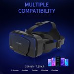 3D VR Smart Virtual Reality Glasses Headset Helmet VR Goggles Adjustable Lens 3DVR Glasses Suitable For All Mobile Phones Ideal