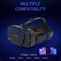 3D VR Smart Virtual Reality Glasses Headset Helmet VR Goggles Adjustable Lens 3DVR Glasses Suitable For All Mobile Phones Ideal For Watching Tv And