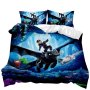 How To Train Your Dragon Onwards 3D Printed King Size Bed Duvet Cover Set