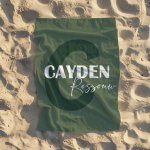 Swimming bath Towel Buck Simple Green
