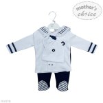 Boys Sailor Set In Navy - Navy 6 To 9 Months