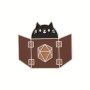 1PC Learn The Magic Cat Badge Backpack Coat Hat Decorative Brooch Enamel Pin Gift For Men's Accessories