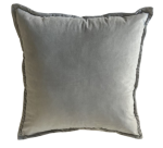 Velvet Scatter Cushion - Light Grey - 60 X 60CM