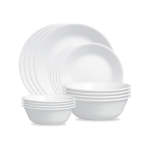 16 Piece Winter Frost Dinner Set White