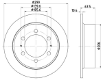 Stone Brake Disc Rear Solid BR13738