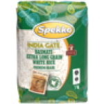 Spekko India Gate Basmati Long Grain White Rice 1KG