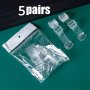 5 Pairs Transparent Shoulder Straps Invisible Adjustable Underwear Straps Women's Lingerie & Underwear Accessories