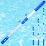 1PC 17-36 Inch Aluminum Telescopic Pool Skimmer Net Pole Plastic Sleeve Connector Style Telescopic Pool Pole For Most Small Pool Skimmer Net