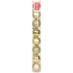 Bauble Tube 6CM 8PC Gold