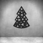 Christmas Tree Wall Art D28 - 450MM Brass gold