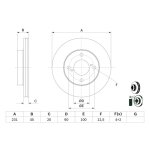 Stone Brake Disc Front – Vented 231×17 45.3 – BR15182
