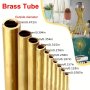 Brass Tubes Diameter 2/3/4/5/6/7/8/9/10/12MM Length 300MM Long 0.5MM Wall Brass Pipe Brass Tube Model Making Rod Cutting Tool