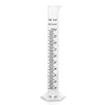 Measuring Cylinder Hex Base Plastic 100ML