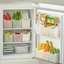 6PCS Translucent Plastic Refrigerator Organizer Bins - Perfect For Fridge Side Door Storage & Kitchen Organization