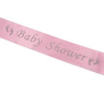 Baby Shower Shoulder Lace With Silver Words