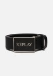 Crust Bufalo Pull-up Leather Belt - Black