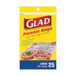 Glad Large Freezer Bags 330 X 420MM 25EA