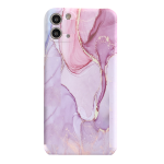 Iphone 11 Marble Design Phone Case - Pink & Gold Swirl