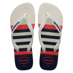 Top Nautical White white navy
