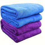 Hypoallergenic Quick-dry Microfiber Towels Set & Hair Wrap - 90% Polyester 10% Polyamide Ultra-absorbent Multi-purpose Thickened