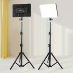 1PC Zomei 9-INCH LED Fill Light With Color Changing USB Powered Adjustable Tripod Stand Up To 129.54 Cm Push Button Control Deta