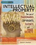 Intellectual Property - The Law Of Trademarks Copyrights Patents And Trade Secrets Paperback 5TH Edition
