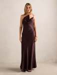 Violetta Cowl Neck Maxi Dress - 16 Dark Chocolate
