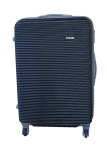 Smte Blue Star 1 Piece Hard Outer Shell Luggage 24 Black With Keychain