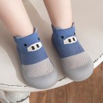 Cute Cartoon Comfortable Slip On Sock Shoes For Baby Girls Breathable Non Slip Walking Shoes For Indoor Outdoor All Seasons