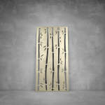 Wall Art D117 - 2000 X 1000 X 20 Indoor Matt Black Warm White